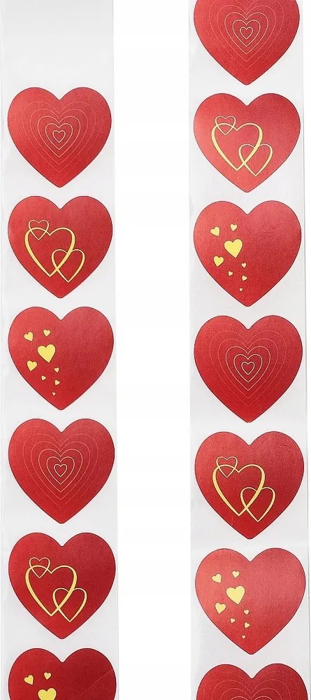 Tekercses matricák Szív Motivációs szív 500 db Valentin nap