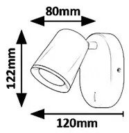Rabalux 5045 - LED Fali spotlámpa SOLANGE LED/6W/230V