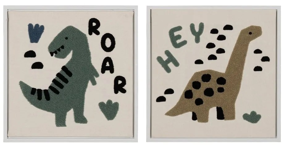 Gyerek kép készlet 2 db-os 30x30 cm Relief – Ixia