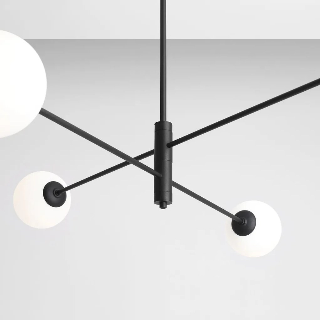 ALDEX 1090PL_L1 HOMME Többágú Függesztett Lámpa Fekete E14 IP20