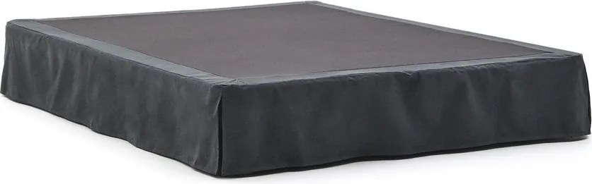 Antracitszürke kárpitozott franciaágy 160x200 cm Jaira – Kave Home