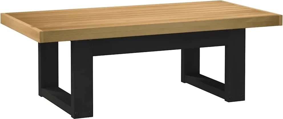 vidaXL dohányzóasztal NOAIN U alakú lábak 120x60x40cm tömör fa fenyőfa