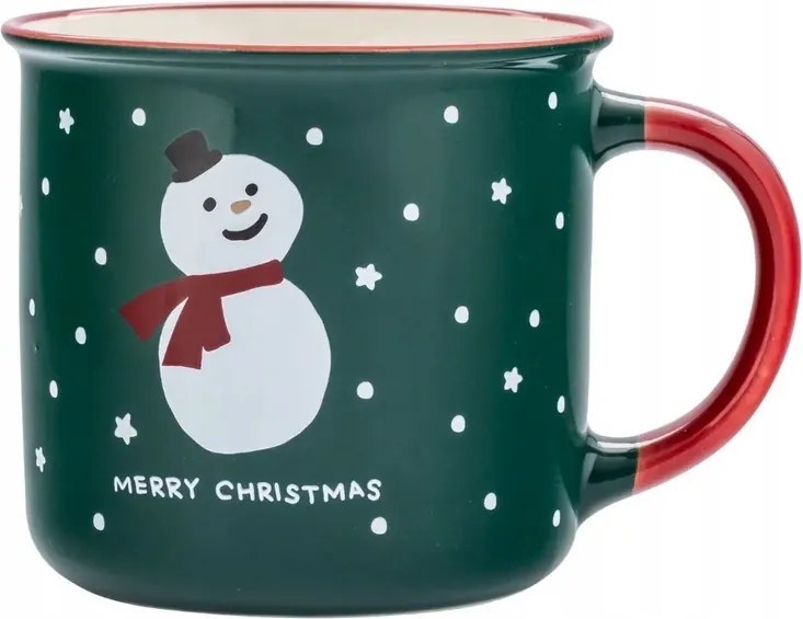 Karácsonyi bögre téli fazék 400ml Hóember