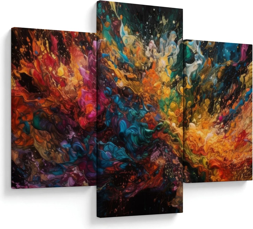 Kép - Színes absztrakció II. (90x60 cm)