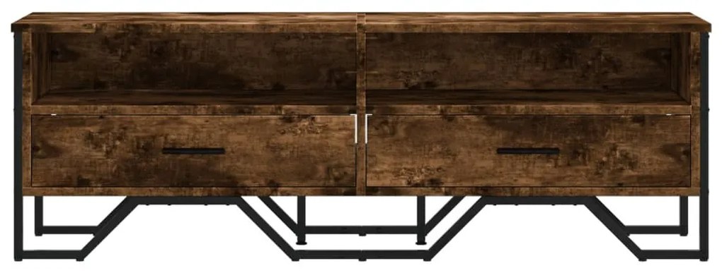 füstös tölgy színű szerelt fa TV-szekrény 122 x 34 x 41 cm