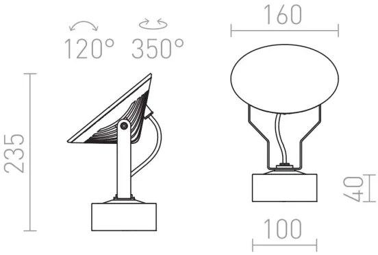 RED - Design Rendl - R11753- LED Kültéri fali lámpa FOX LED/9W/230V IP65