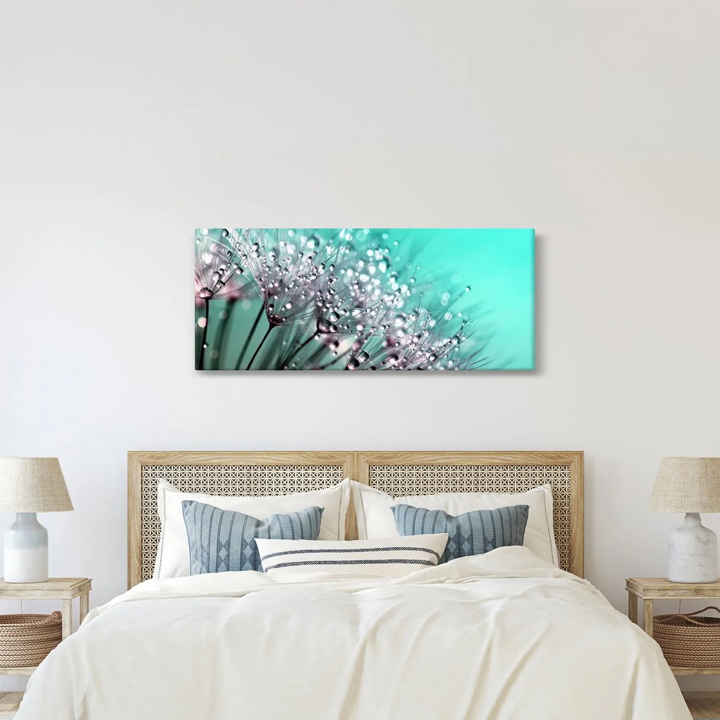 Kép - harmatos növény (120x50 cm)