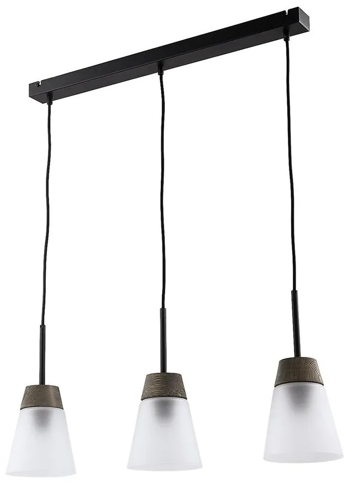 Jupiter 1683 - Csillár zsinóron DOMINO 3xE27/60W/230V fehér