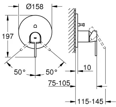 GROHE 24060003 - PLUS csaptelep fényes króm