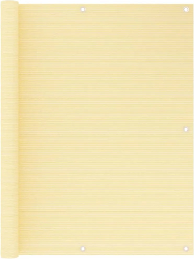 vidaXL bézs színű HDPE erkélytakaró 120 x 500 cm