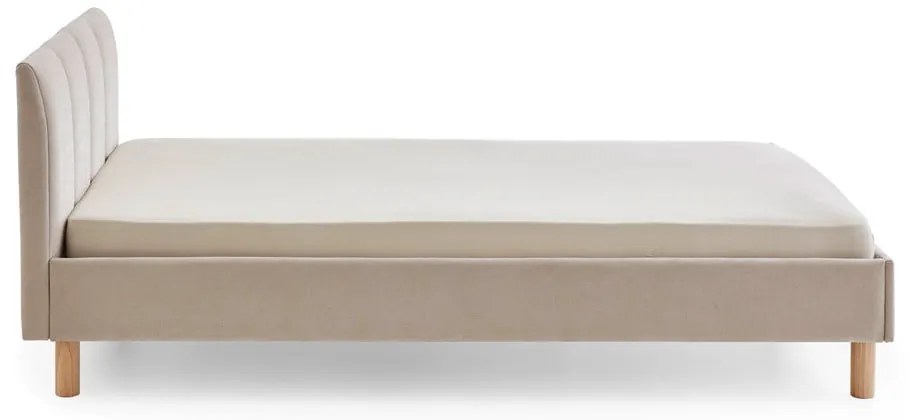 Bézs kárpitozott egyszemélyes ágy ágyrács nélkül 120x200 cm Joker – Meise Möbel