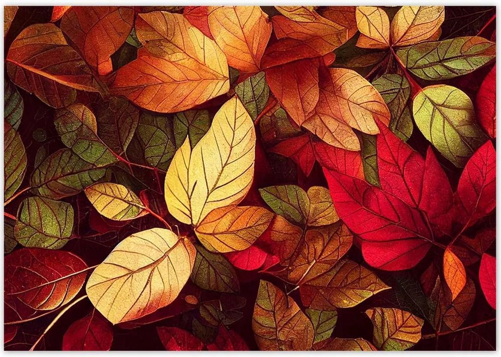 Poszterek 100x70 Őszi levelek Ősz