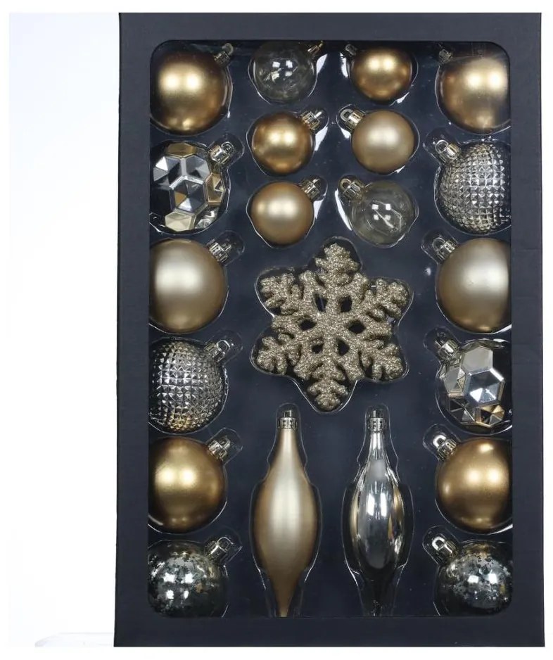 Retlux - Karácsonyi díszkészlet 25 db arany/ezüst