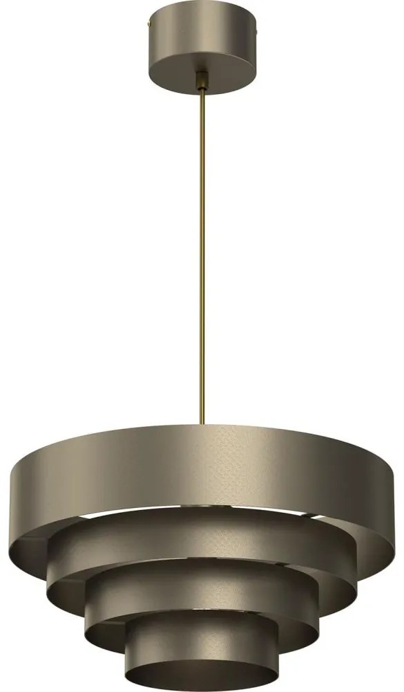 Csillár zsinóron RINGS 1xE27/15W/230V réz