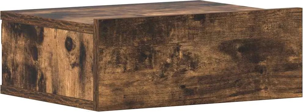 vidaXL füstös tölgy színű fali éjjeliszekrény 40 x 30 x 15 cm