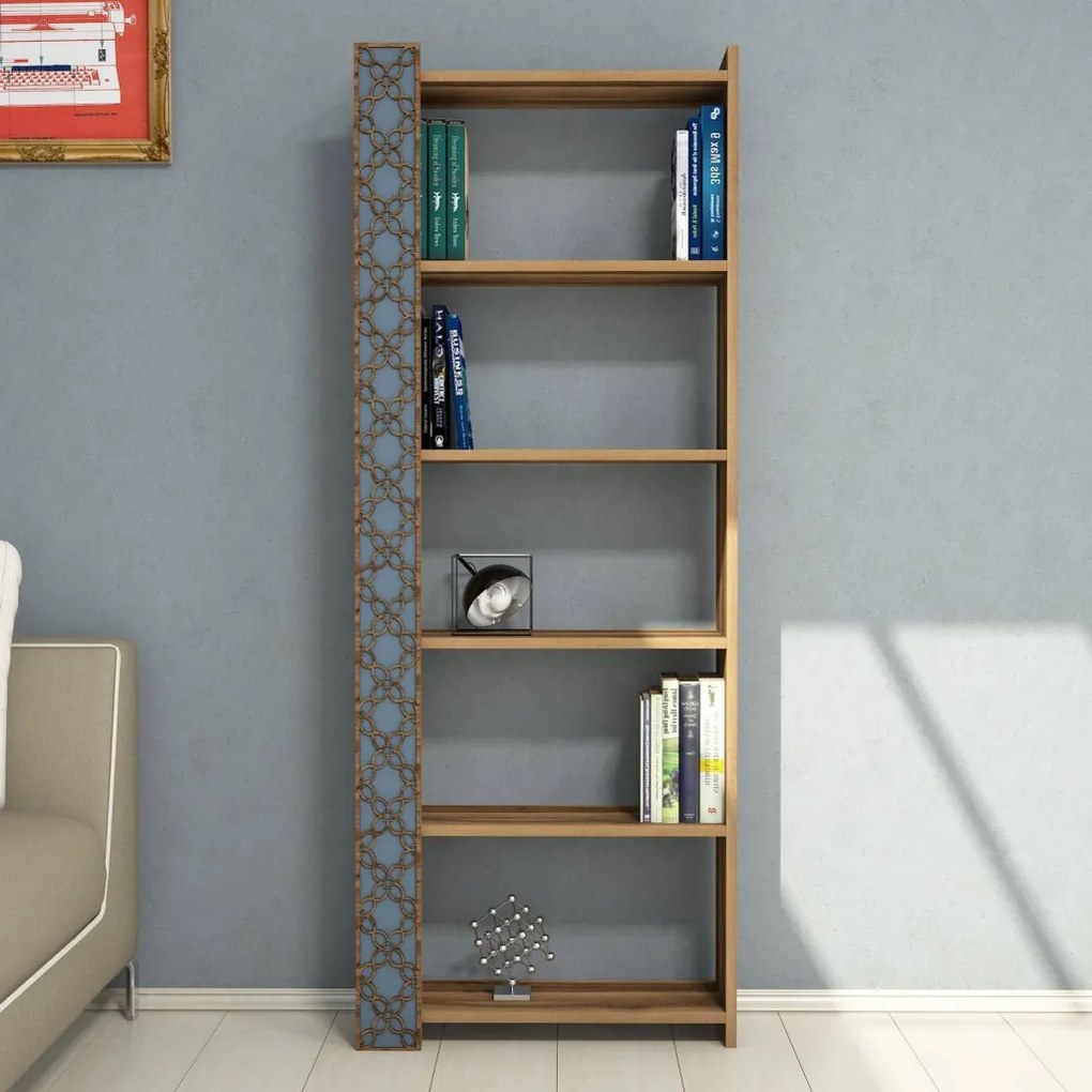 City könyvespolc, dió, 64,6 cm – TR845HCT3608