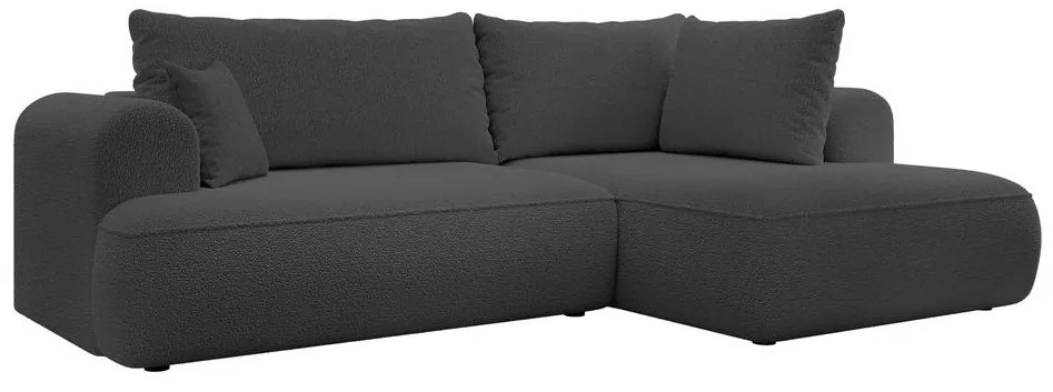 Sarokkanapé Olivo II (J) (sötétszürke + fekete). Akció -15%. 1099262