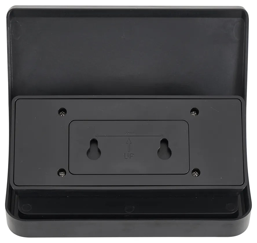 Kültéri fali lámpa fekete LED-del IP54 mozgásérzékelővel, szolár - Floody