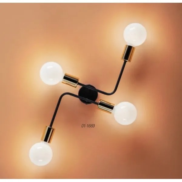 Redo 01-1669 - Mennyezeti lámpa YAK 4xE27/42W/230V