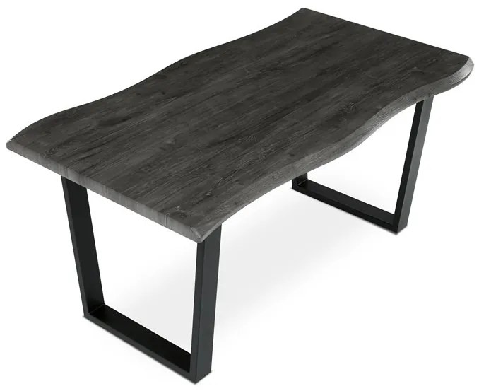 Étkezőasztal 160×90 cm, MDF, Szürke Tölgy. HT-F4216 GREY