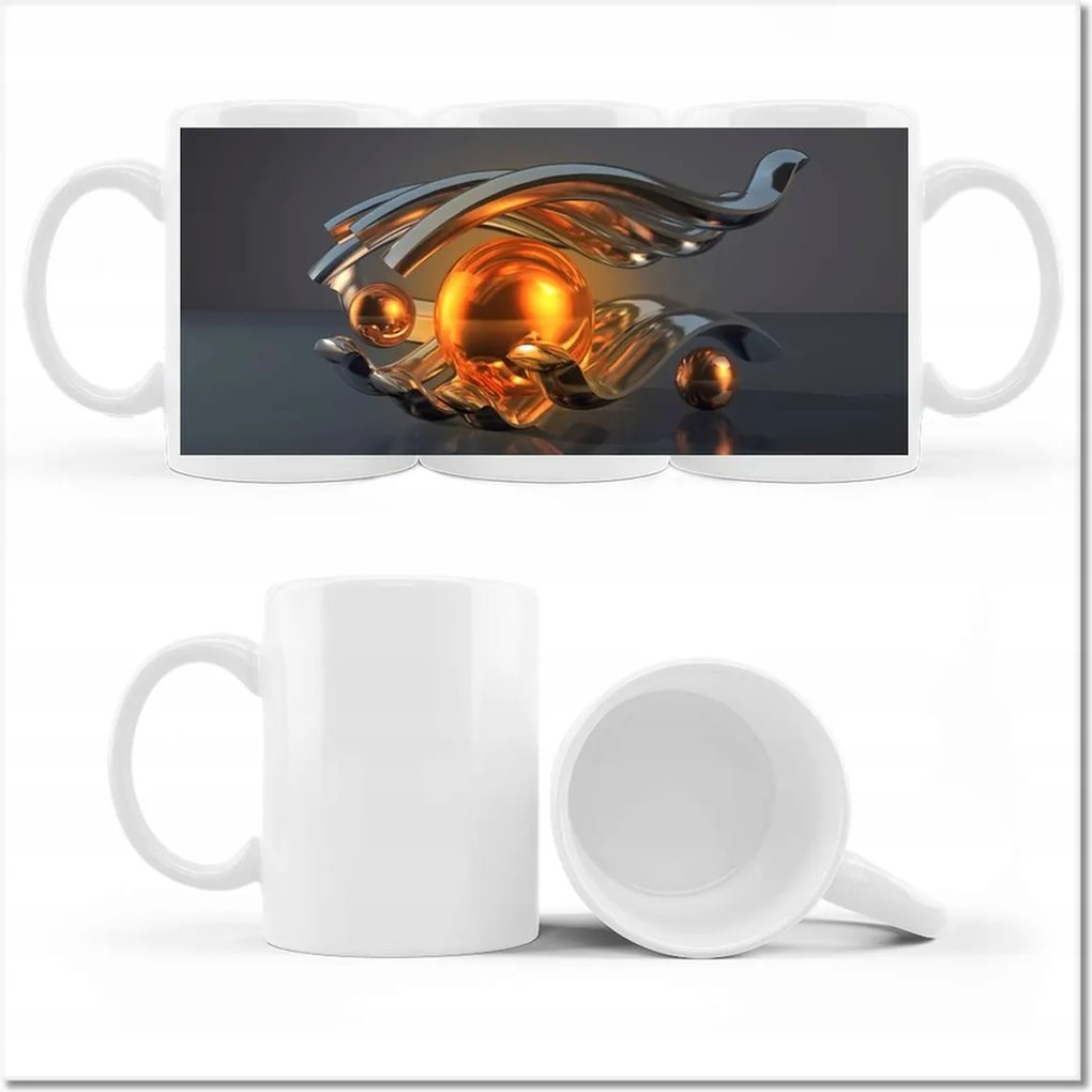 Fényképes bögre Absztrakt Golyók a kézben