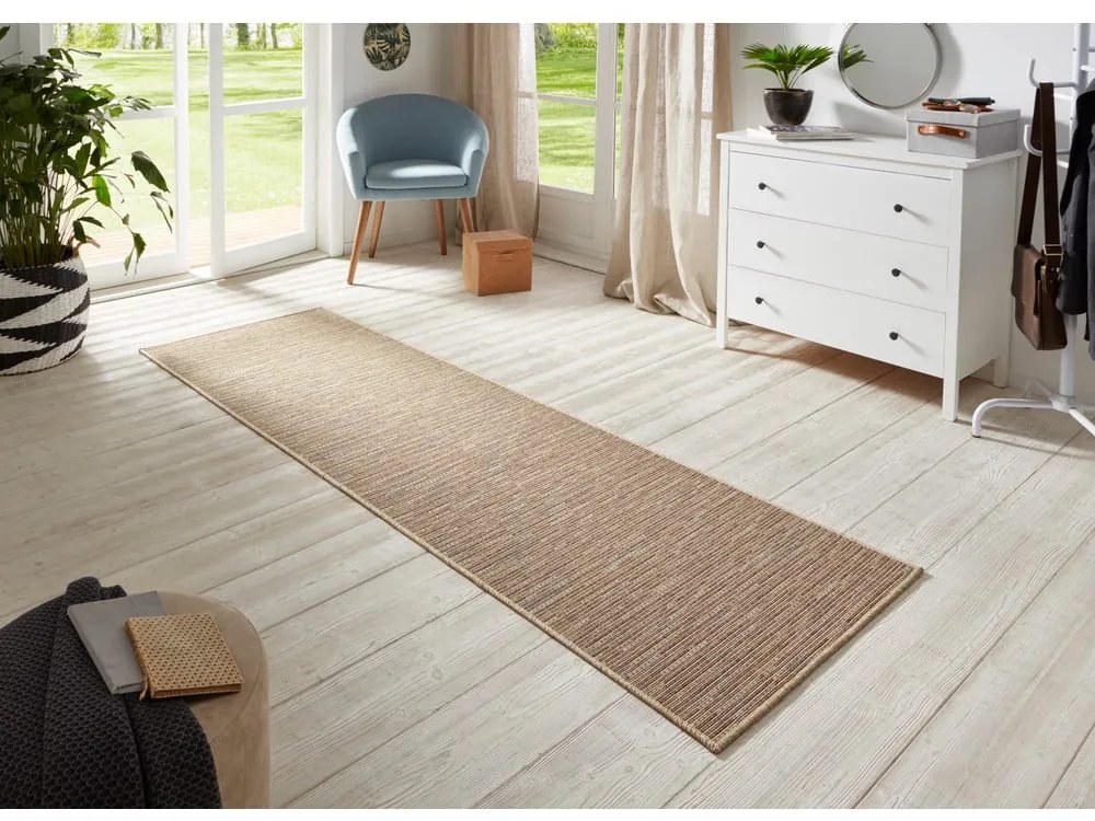 Nature barna futószőnyeg, 80 x 500 cm - BT Carpet
