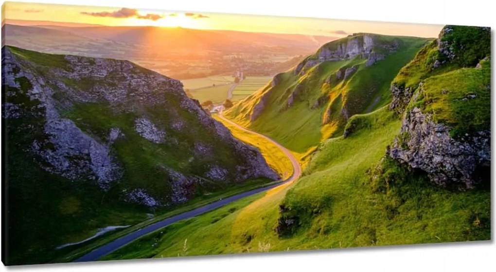 Vászonkép 115x55 Gyönyörű kilátás a hegyekre