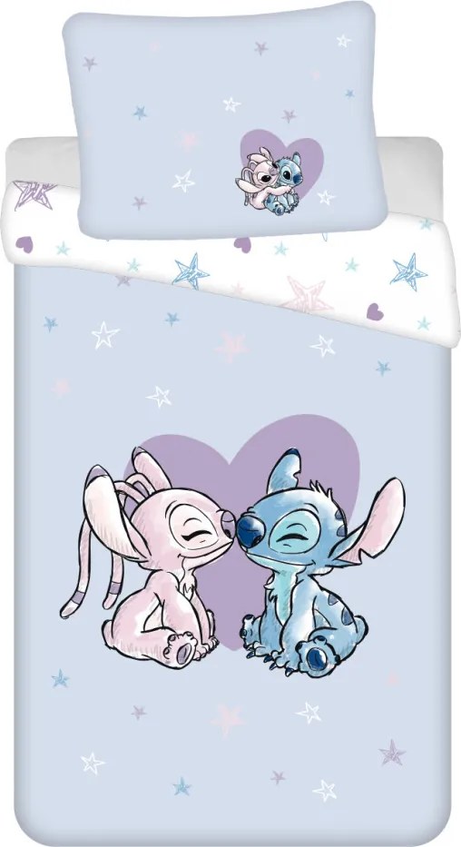 Disney Lilo és Stitch, A csillagkutya Heart ágyneműhuzat 140×200cm, 70×90 cm