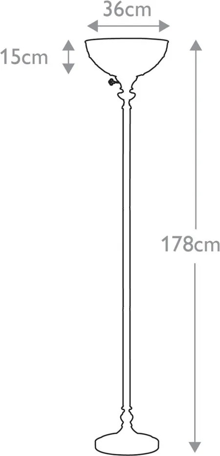 Quoizel KAMI QZ-KAMI-UL Tiffany Állólámpa 1x60W/E27