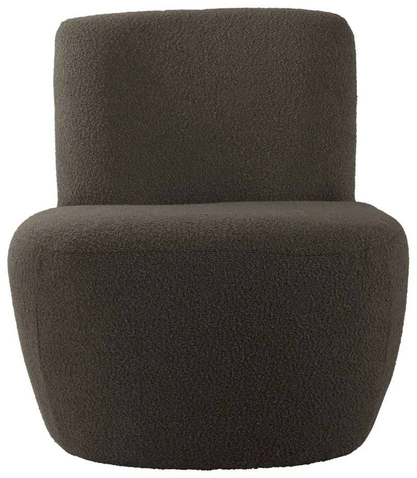 Szürkésbarna buklé fotel Ada – Leitmotiv