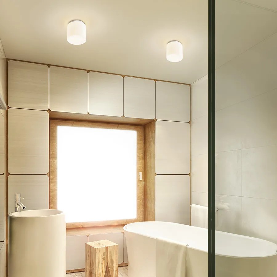 RENDL ARANA R 17 mennyezeti lámpa opálüveg/króm 230V LED E27 11W IP44