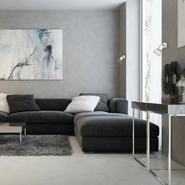 Fali spotlámpa DANTE 1xGU10/25W/230V fehér/arany