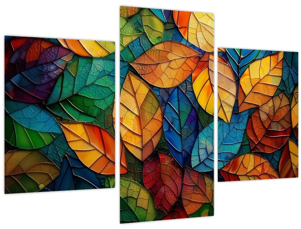 Kép - Levélmozaik (90x60 cm)