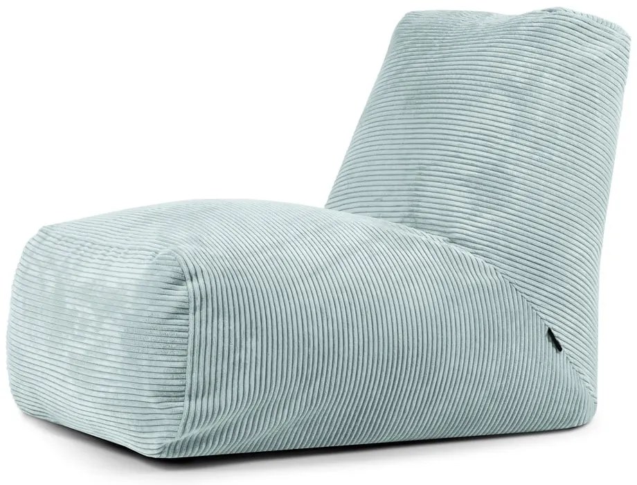 Mentazöld kordbársony babzsákfotel Tube – SLOWDOWN