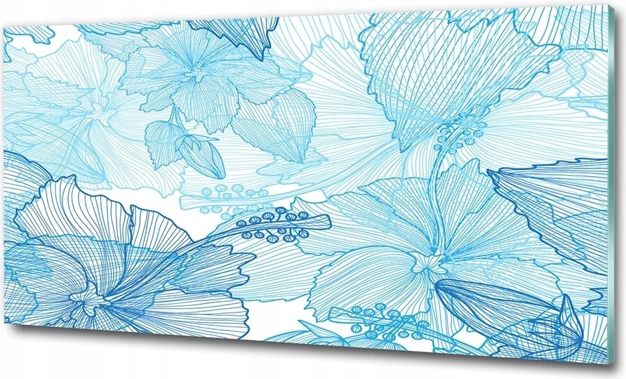 Fotó kép edzett üveg Rózsa minta 100x70