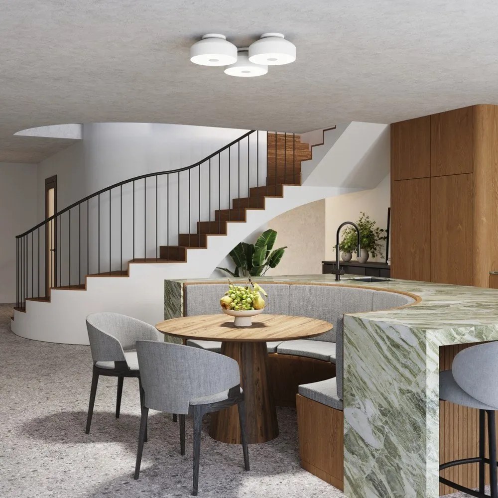 Fehér mennyezeti lámpa Omiq – Sollux