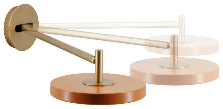 Narancssárga LED dimmelhető fali lámpa ø 15 cm Asteria Wall Long – UMAGE