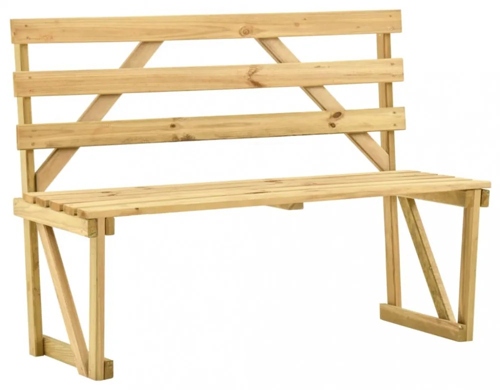 impregnált fenyőfa kerti pad 120 cm