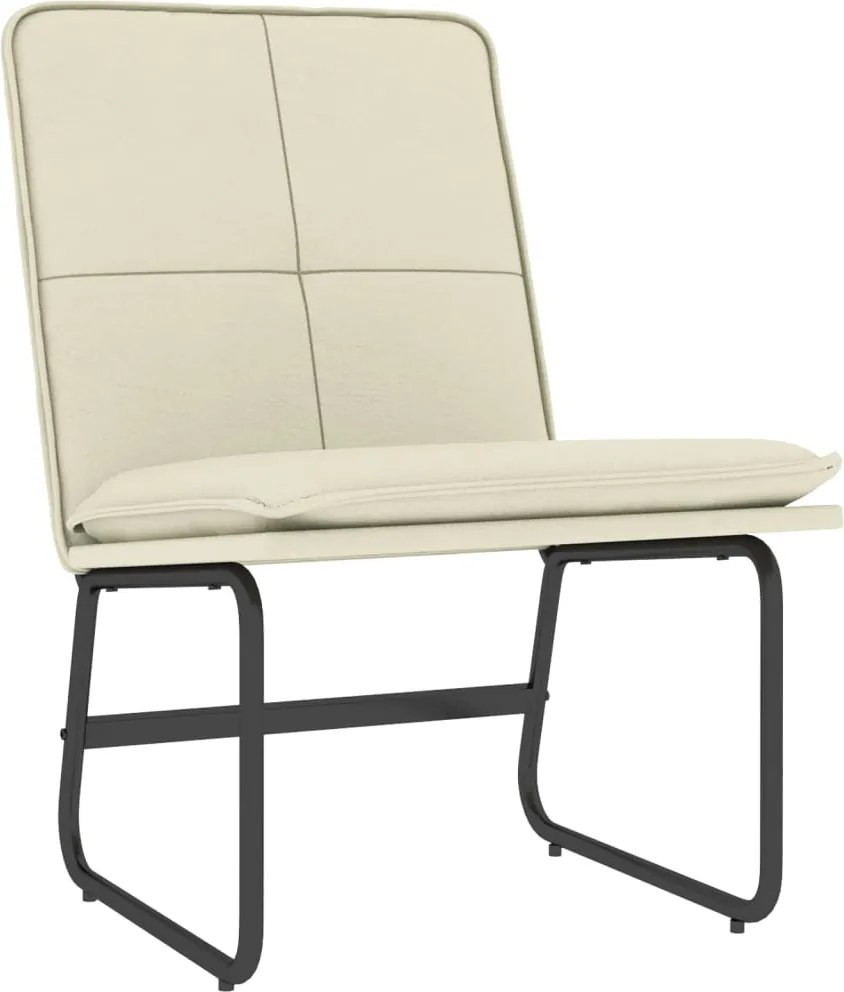 vidaXL krémszínű műbőr pihenőszék 54 x 75 x 76 cm
