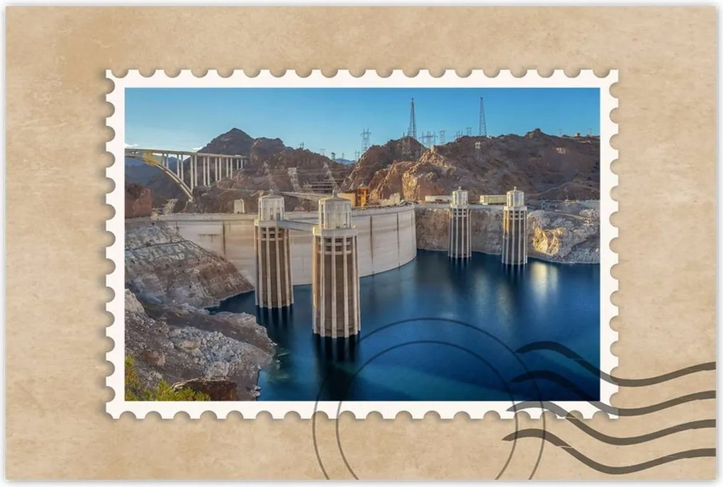 Poszterek 90x60 Gát Tájkép