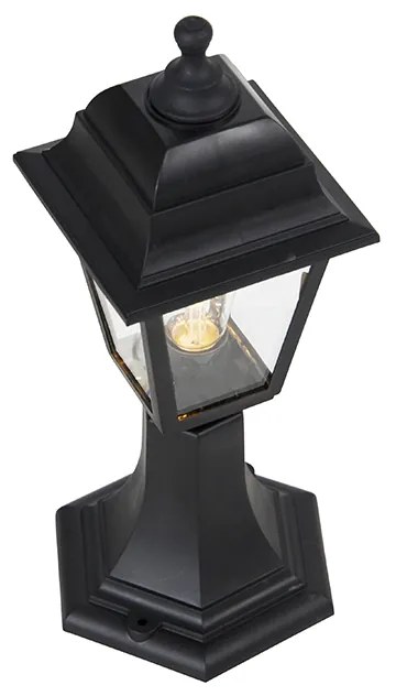 Klasszikus kültéri oszlop lámpa fekete 44 cm IP44 - Capital
