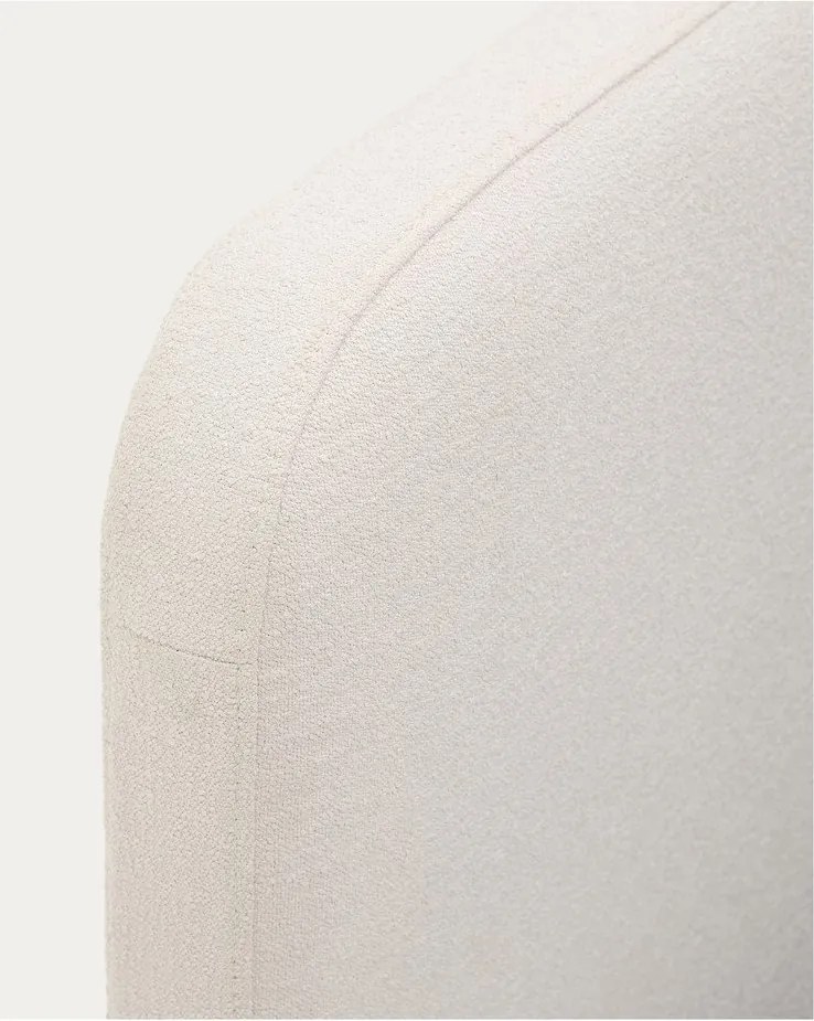 Bézs kárpitozott franciaágy 180x200 cm Odum – Kave Home