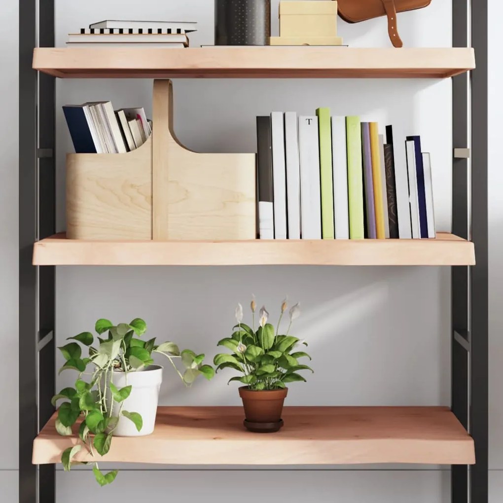 kezeletlen tömör tölgyfa fali polc 80x60x(2-6) cm