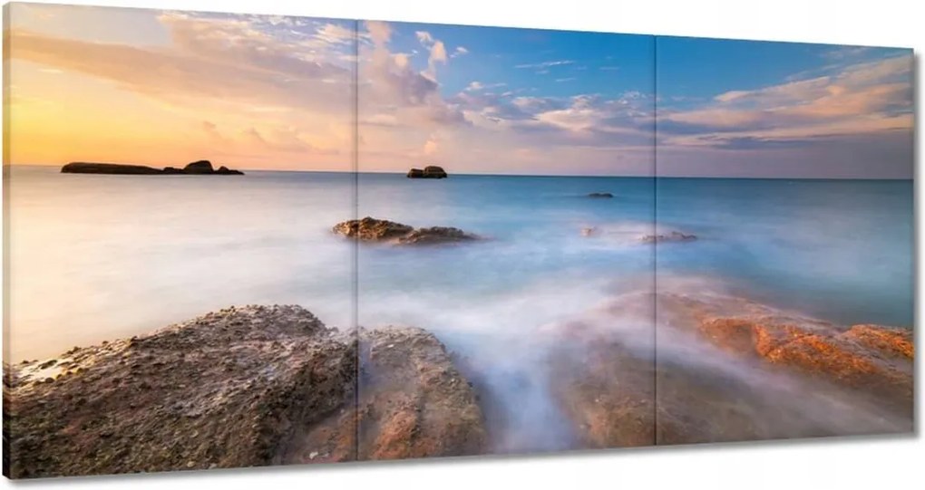 Vászonkép 120x60 Naplemente Tenger Égbolt