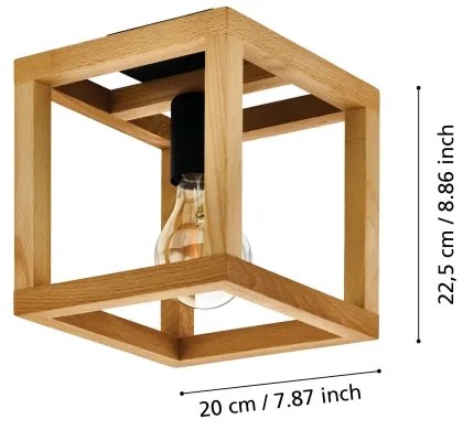 Eglo 32146 - Mennyezeti lámpatest BLACKCROWN 1xE27/40W/230V