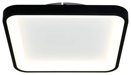 Brilagi - Dimmelhető LED mennyezeti lámpatest FALCON SLIM LED/50W/230V 50x50 cm fekete + távirányító