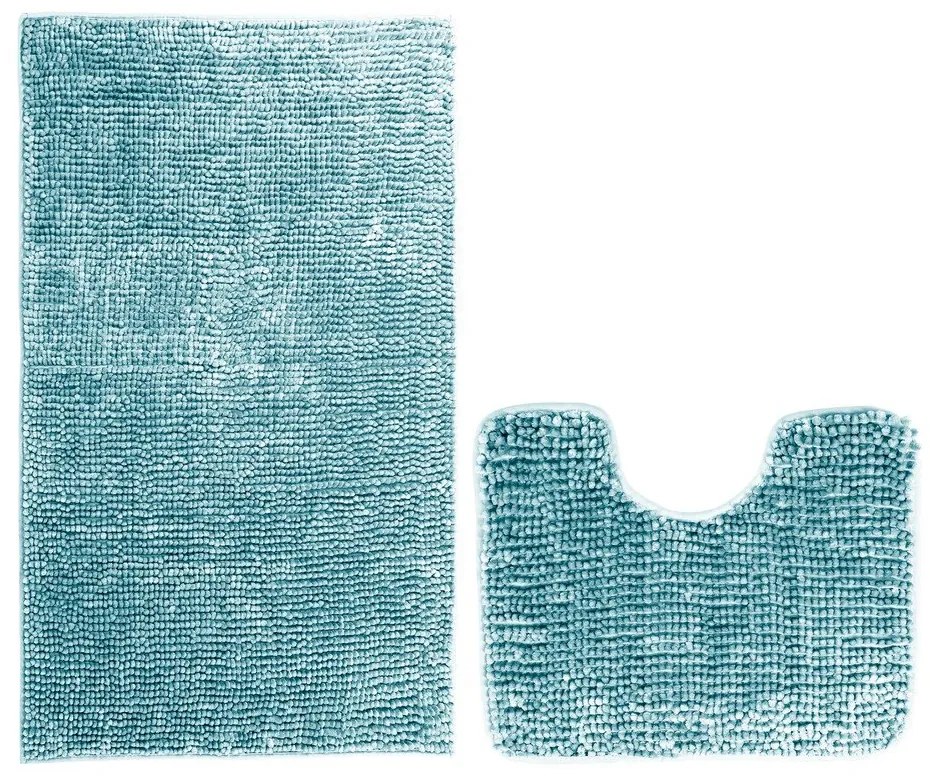 Bati 2 db-os kék fürdőszobai kilépő szett - AmeliaHome