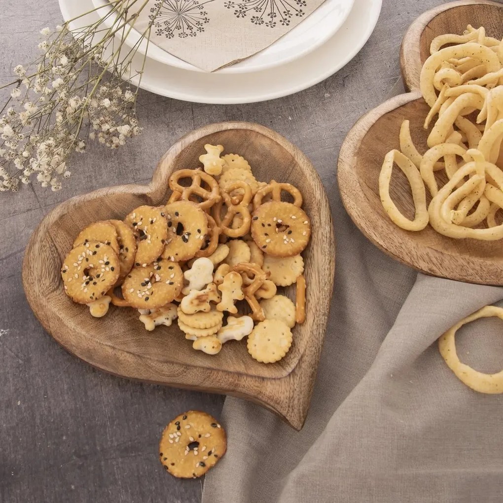 Orion Mango Heart fa tálca 20 x 20 cm, S