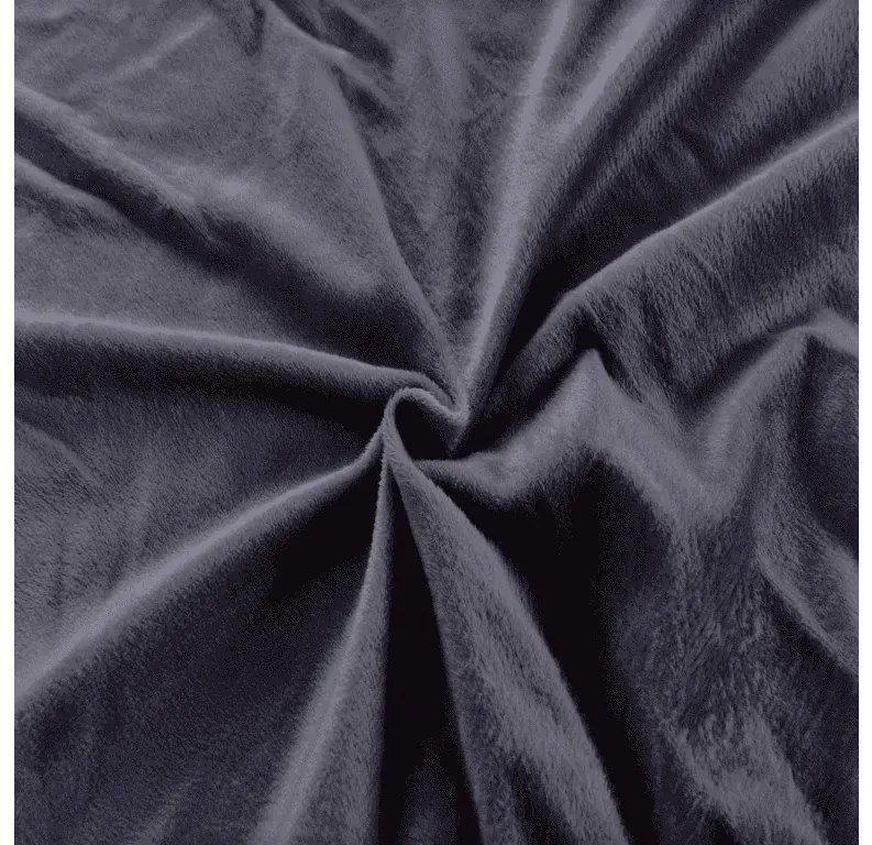 Mikroszálas lepedő BRONE 90x200 cm szürke