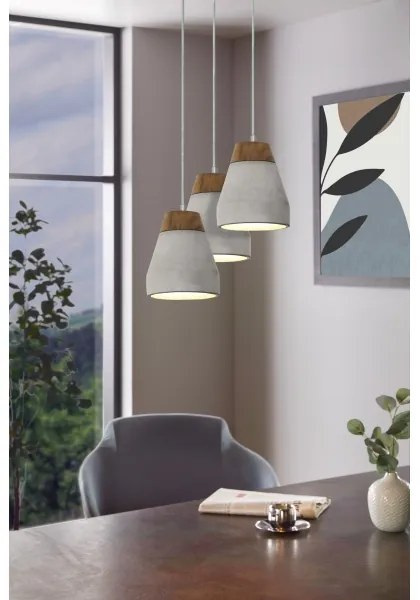 Eglo 95526 - Csillár TAREGA 3xE27/60W/230V